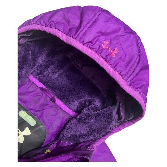 Under Armour Long Fleece-Lined Winter Puffer Parka Jacket - Womens Medium - Picture 5 of 7